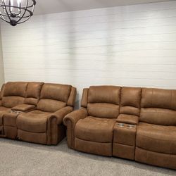 Leather Recliner Sofas