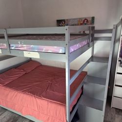 Bunk Bed Full +twin Bed / Litera Full + Cama Twin