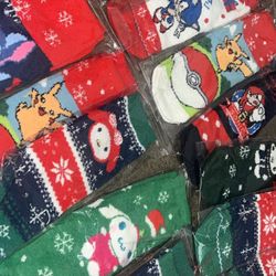 Fuzzy Christmas Socks