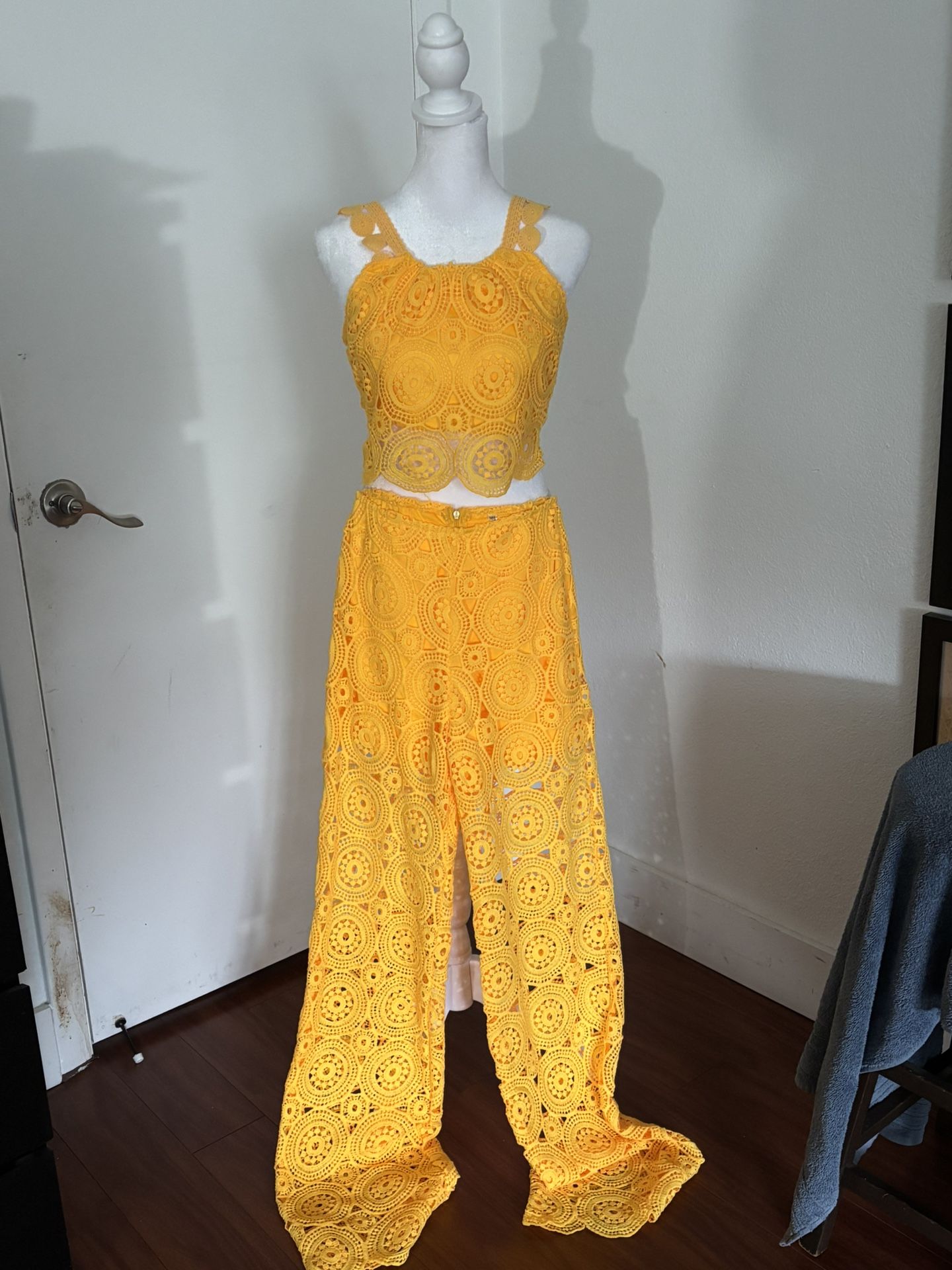Crop Top And Pant Set