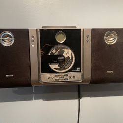 Phillips Wall CD Player And Radio