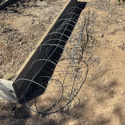 Four Metal garden trellises