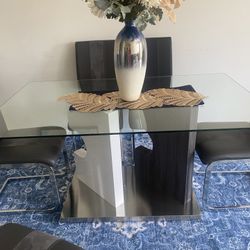 Six piece dining room table