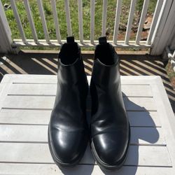 Men Leather Boots Sz:10.5
