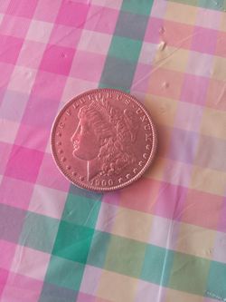 1900 Morgan silverdollar.