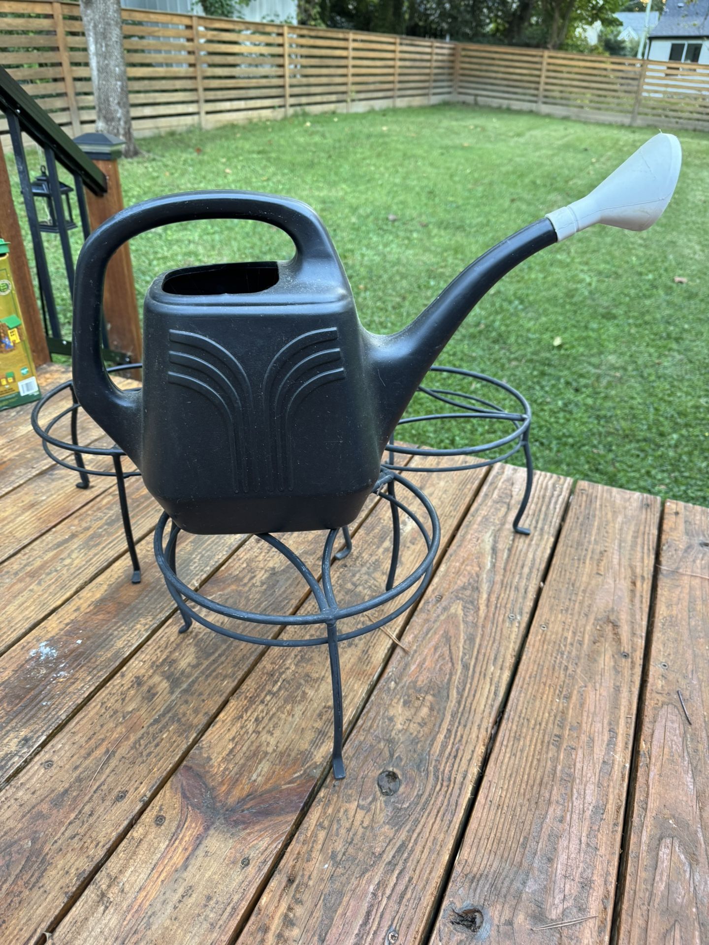 3 Iron Plant Stands $10 Per Stand And Watering Can
