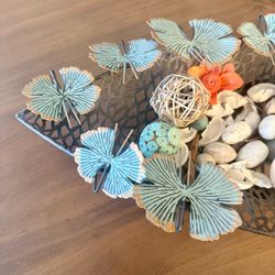 Decorative Metal Basket/Centerpiece