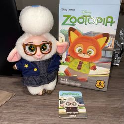 AUTHENTIC MINISO Disney Zootopia Series Vinyl Plush Confirmed Figure- Bellwether
