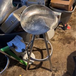 2 Stainless Steel Bar Stools