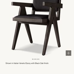 Jakob Framed Leather Dining Armchair 