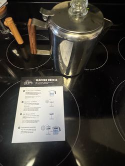 Coletti 9 Cup Stainless Steel Percolator