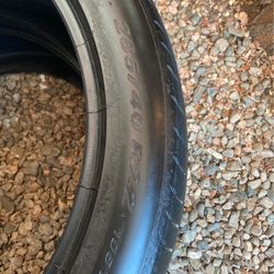 I have two tires in good condition they have about 50% left so it’s number 285/40/2twos