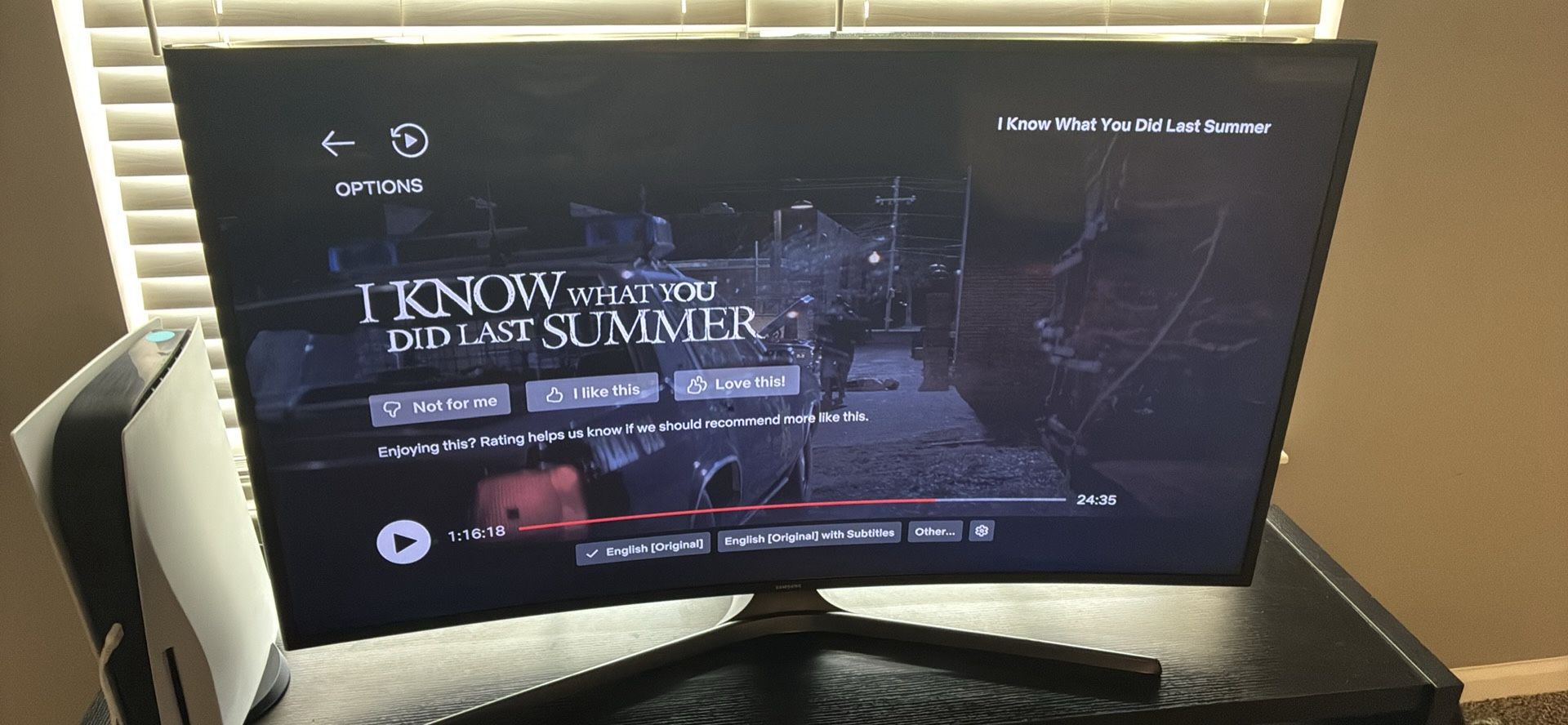 4K Samsung Curve Tv