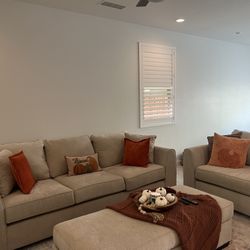 Couch And Ottoman Set