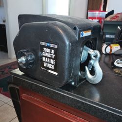 Marine Winch 2000lb Capacity 