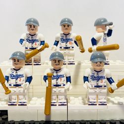 Baseball Stars Minifigures LA Dodgers | New Custom LEGO Compatible Toys
