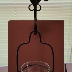 Wrought iron candle holders