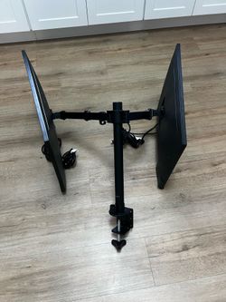 Dual  monitor desk bracket