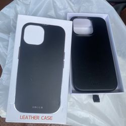 iPhone 15 Pro Tucch Leather Case