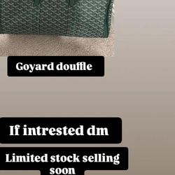 Goyard duffle bag