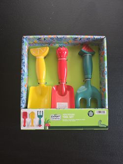 Kids Gardening Tools Set Metal for Kids Hand Shovel Mini Garden Tools for Kids, Safe Toy Gardening Tools for Soil Planting Digging Transplanting 4 Pie