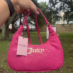 NWT Juicy Couture Pink Flash Semi Charmed COHO Shoulder Bag or crossbody bag