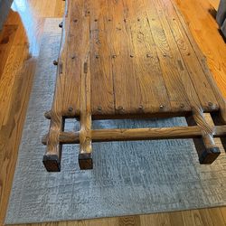 RARE OX CART Coffee Table