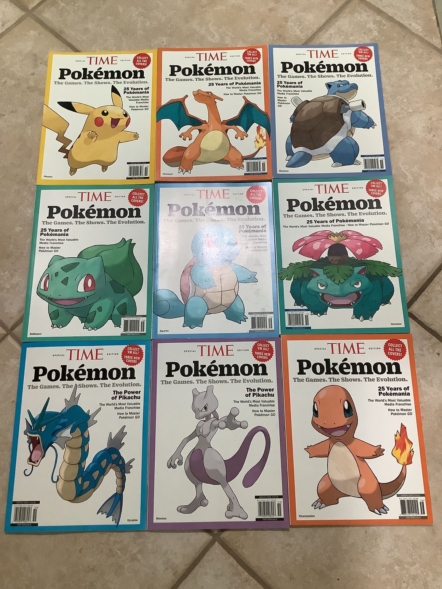 9 New 2024-25 Pokémon Time Magazine Collect All Covers (Valencia) $15 Each One