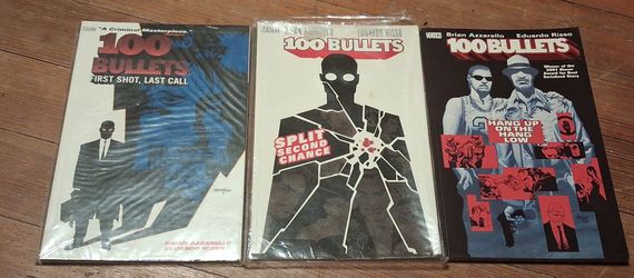 100 Bullits 3 Comic Book Paperback Split Second First Shot Hang Up Low