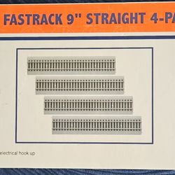 LIONEL HO Scale 9" Straight FASTRACK 4 PACK  train track (contact info removed) NOS 2022 USA