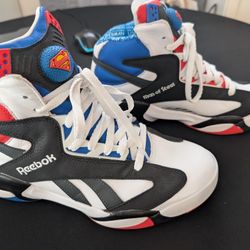 Reebok Shaq Superman Man Of Steel Sneakers Shoes 