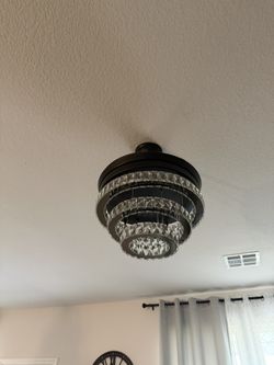 Chandelier with Light And fan for living room