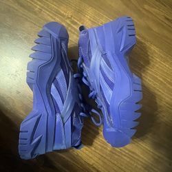 Reebok Kids Cardi B Club C V2 Shoes Size 1 Purple Sneakers