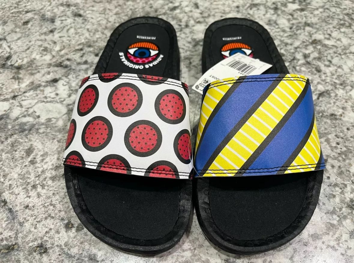 2 Pairs Adidas Adilette Boost x Craig & Karl Limited Slides Size 5 & 7