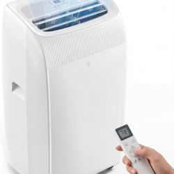 Feelfunn 14,000 BTU Ultra-Quiet Portable Air Conditioner Cools 700 Sq.Ft 4-in-1 Turbo Cooling, Fan & Dehumidifier, <42db, Auto Swing, Remote, 24H Time