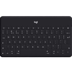 Logitech Keys-to-Go Super-Slim and Super-Light Bluetooth Keyboard for iPhone, iPad, Mac and Apple TV, Including iPad Air 5th Gen (2022) - Black