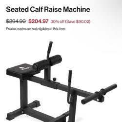 Seated calf raise Machine 