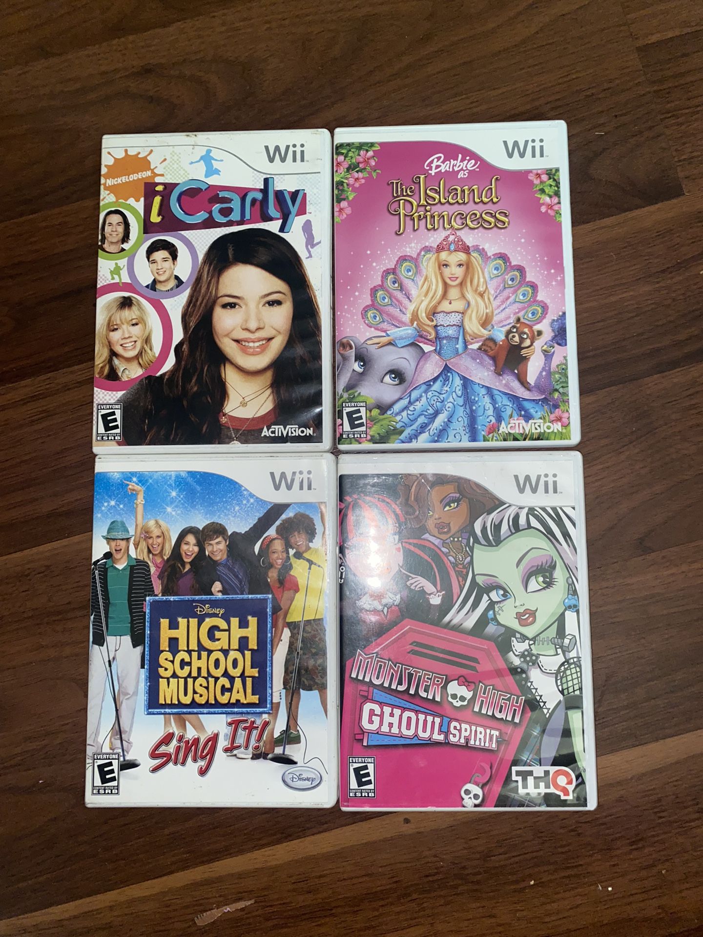 4 Nintendo wii games