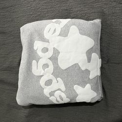 Medium Sp5der Beluga Hoodie (heather Grey)