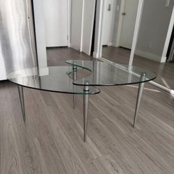 Glass Coffee Table Vintage 