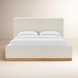Upholstered king bed