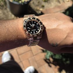 Automatic Rose Gold Watch Rootbeer 