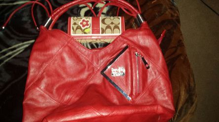 Coach purse and wallet