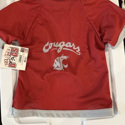NWOT Large Cougars Dog Jersey-shirt 