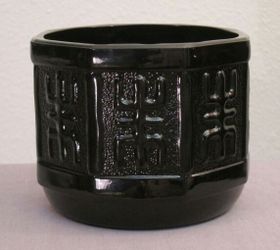 Black Amethyst octagonal bowl