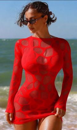 European And American-Style Plus Size Solid Color Strapless Long Sleeve Lace-Up Wrap Dress with Cutout Details