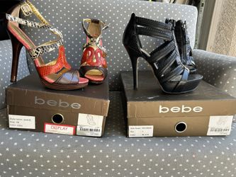 Bebe Size 7 Sadie & Venetian Zipper Sandals