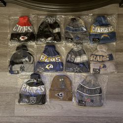 NFL, MLB, Rams, Raiders, Chargers, BEANIES