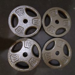 Brand New 10lb Grip Plates Standard 1inch Weight Plates 