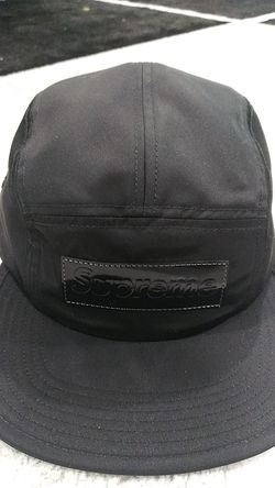 Authentic Supreme cap hat black patent leather